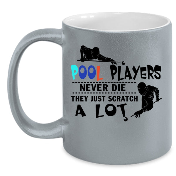 Billiard Coffee Mug, Pool Players Accent Mug