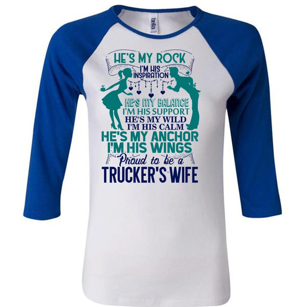 Proud To Be A Trucker's Wife T Shirt, I Love Trucking T Shirt, Awesome T-Shirts