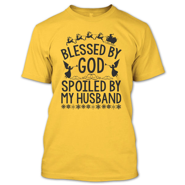 Blessed By God T Shirt, Merry Christmas Gift T Shirt