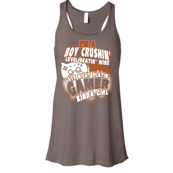 I'm A Boy Crushin' T Shirt, Gamer Kinda Girl Tank Top