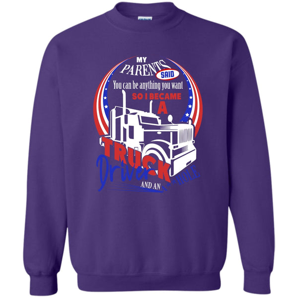Gift For Son T Shirt, Coolest Trucker Ever Sweatshirt