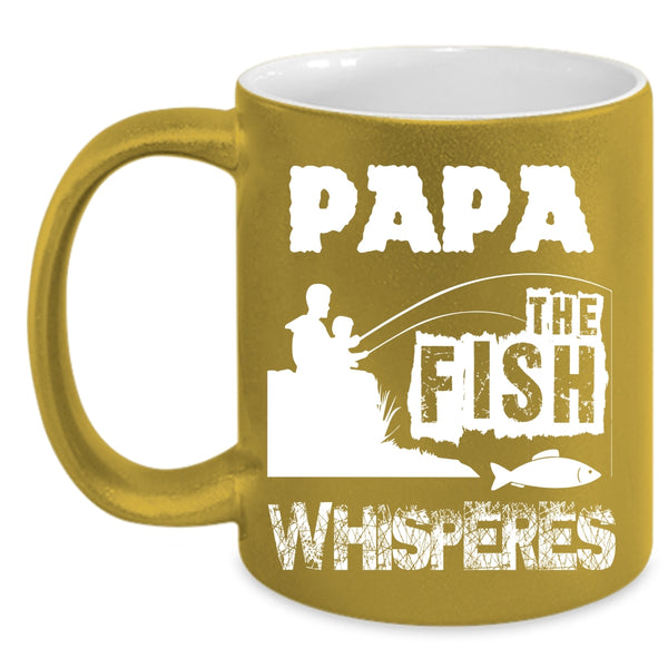 Papa Coffee Mug, Cool Gift For Fishing Dad Coffee Cup