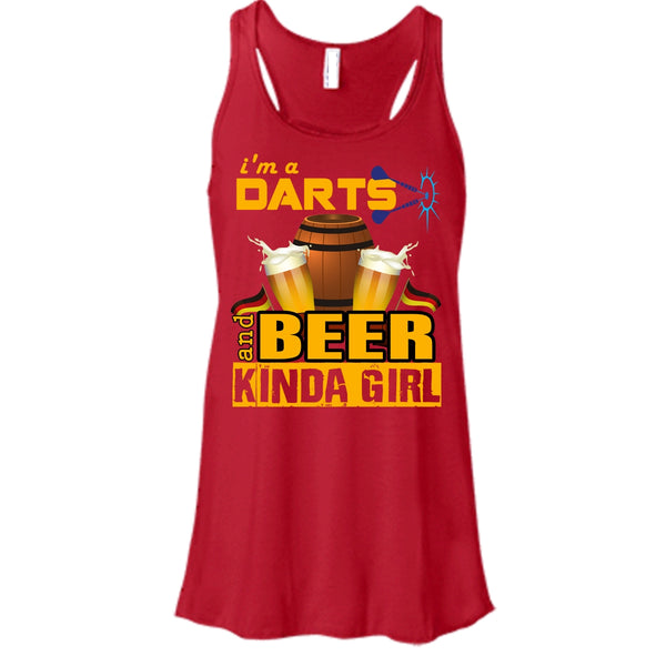 I'm A Darts T Shirt, Beer Kinda Girl Tank Top