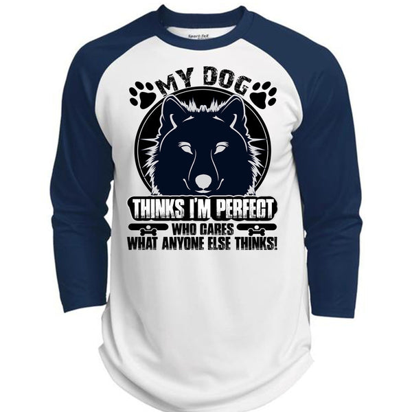 My Dog Thinks T Shirt, My Favorite T Shirt, Awesome T-Shirts  (Polyester Game Baseball Jersey)