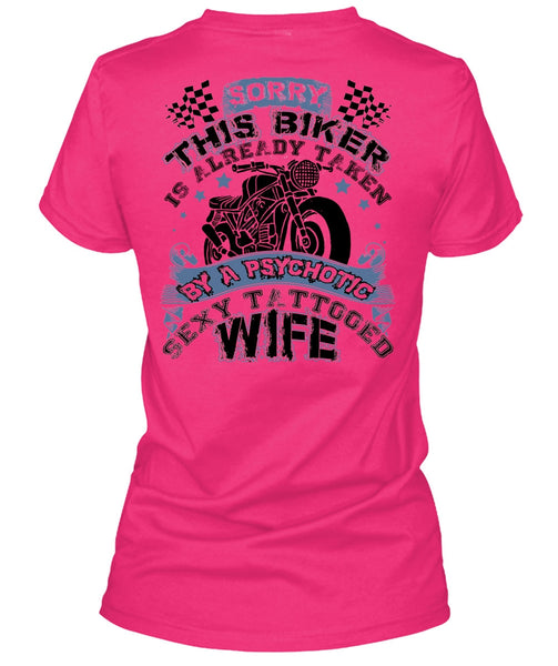 Tattooed Wife T Shirt, I Love Biker T Shirt