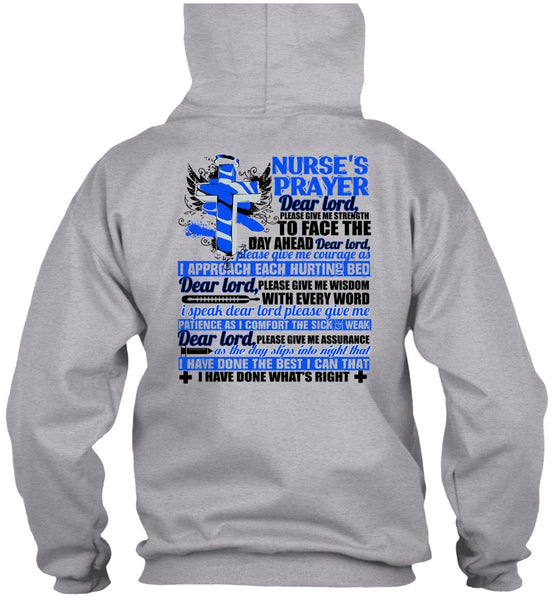 Nurse's Prayer T Shirt, I Love Nursing T Shirt