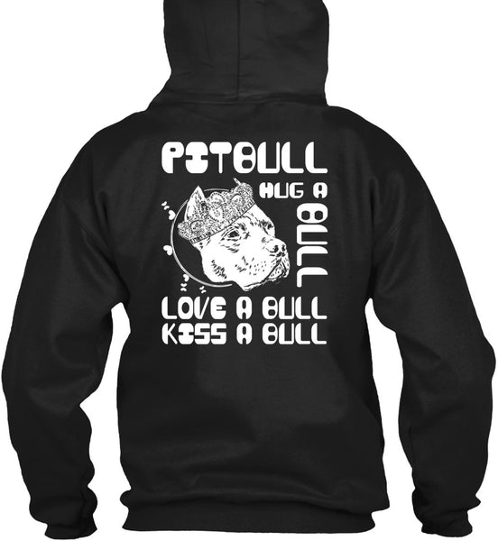 Pit Bull Hug A Bull T Shirt, Love A Bull T Shirt