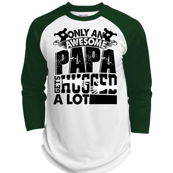 Only An Awesome Papa T Shirt, I Love Papa T Shirt, Awesome T-Shirts  (Polyester Game Baseball Jersey)