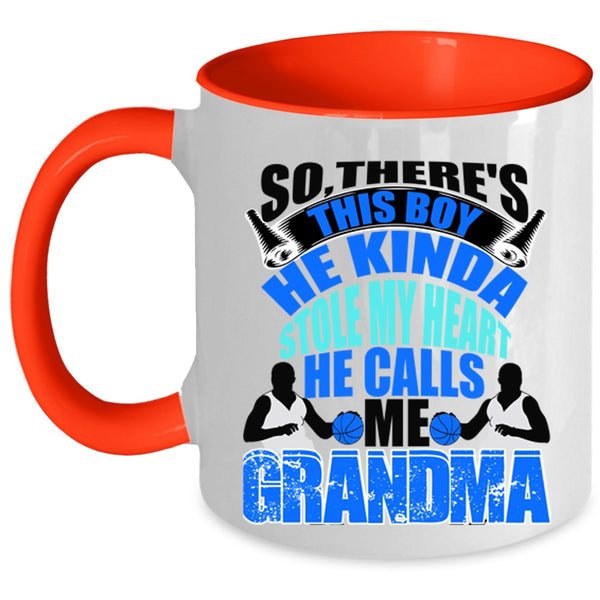 He Calls Me Grandma Coffee Mug, This Boy Kinda Stole My Heart Accent Mug
