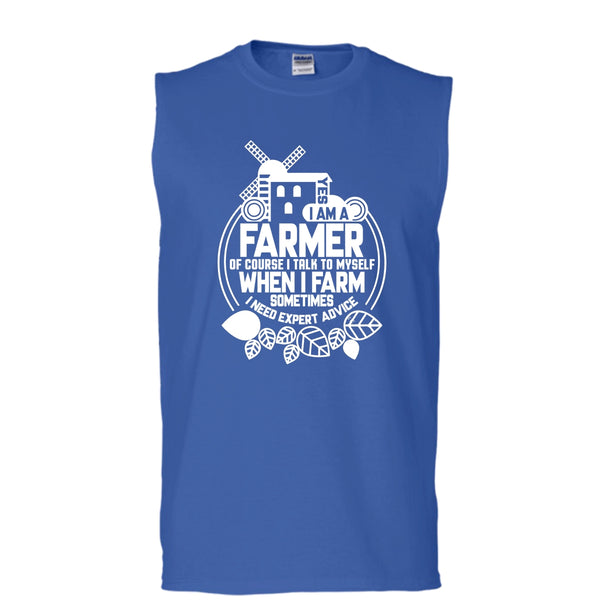 Yes I Am A Farmer T Shirt, Coolest Farmer T Shirt, Cool T Shirt (Men's Cotton Sleeveless)