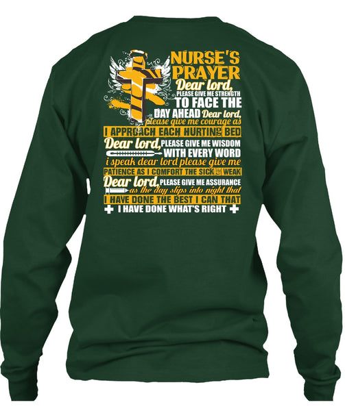 Nurse's Prayer T Shirt, Being A Nurse T Shirt