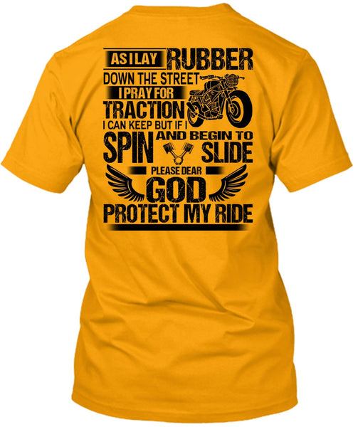 God Protect My Ride T Shirt, I Love Biker T Shirt