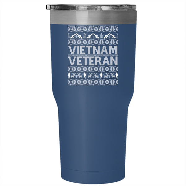 Vietnam Veteran Tumbler 30 oz Stainless Steel, Funny Gift For Veterans Travel Mug
