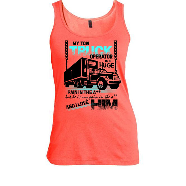 My Tow Truck Operator T Shirt, I Love My Tow Truck Operator Tank Top