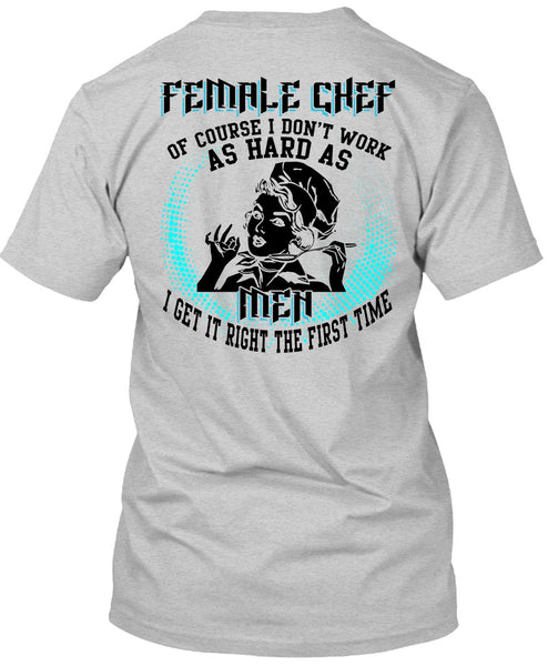 Female Chef T Shirt, I Love Chef T Shirt