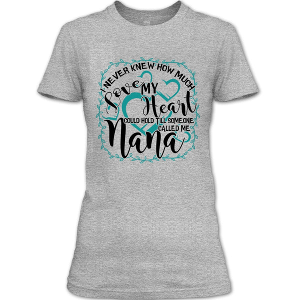 How Much Love My Heart T Shirt, Gift For Nana T Shirt