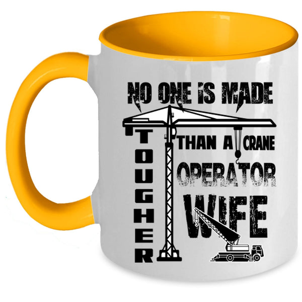 Cool Just Married Coffee Mug, Crane Operator Wife Accent Mug