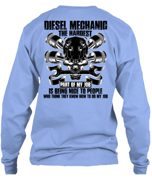 Diesel Mechanic The Hardest T Shirt, I Love Mechanic T Shirt