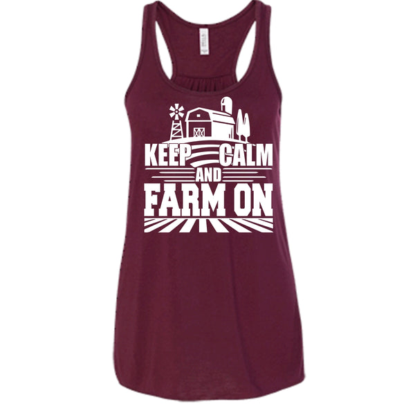 Keep Calm And Farm On T Shirt, Coolest Farmer T Shirt, Cool T Shirt