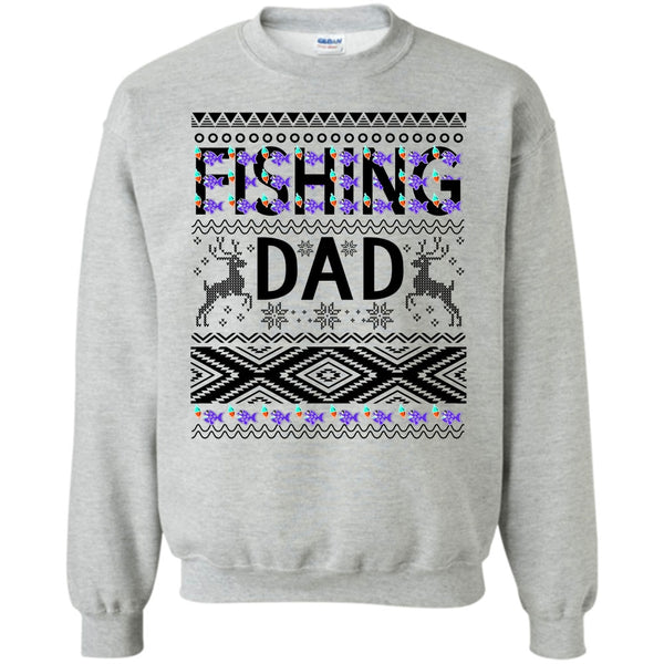 Merry Christmas Gift T Shirt, Fishing Dad Sweatshirt