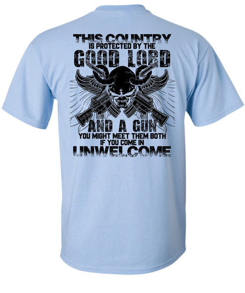 Good Lord And A Gun T Shirt, I Love Gunning T Shirt