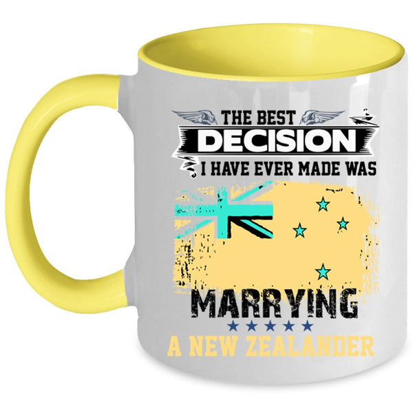 Cool Just Married Coffee Mug, Marrying A New Zealander Accent Mug