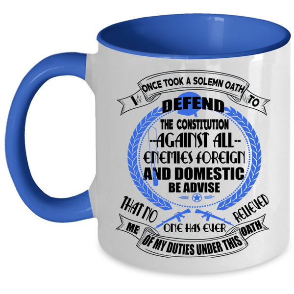 Gift For Grandpa Coffee Mug, Awesome Veteran Accent Mug