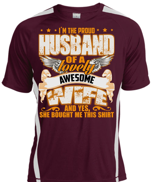 I'm The Proud Husband T Shirt, Lovely Awesome Wife T Shirt, Cool Shirt