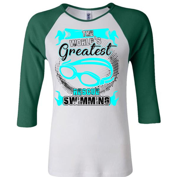 The World's Greatest Rescue Swimming T Shirt, I Love Swimming T Shirt, Awesome T-Shirts