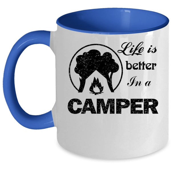 Awesome Camper Coffee Mug, Life Is Better In A Camper Accent Mug