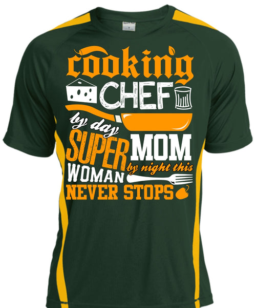 Cooking Chef By Day T Shirt, Mom By Night T Shirt, Cool Shirt
