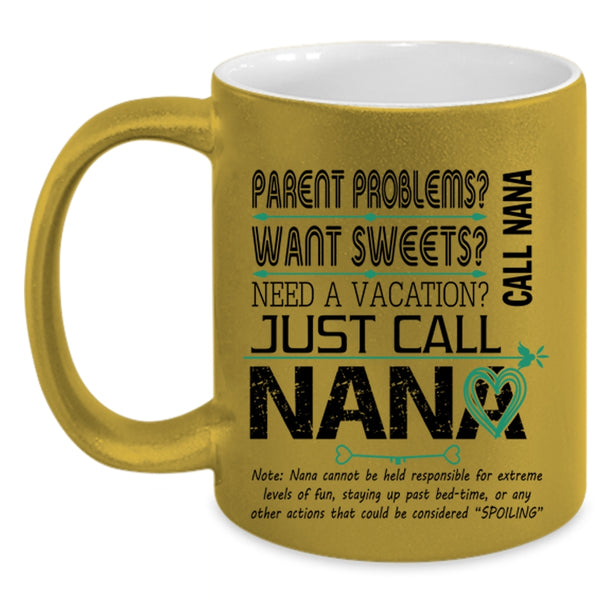 I Love Being A Nana Coffee Mug, Happiness Is Being A Nana Accent Mug