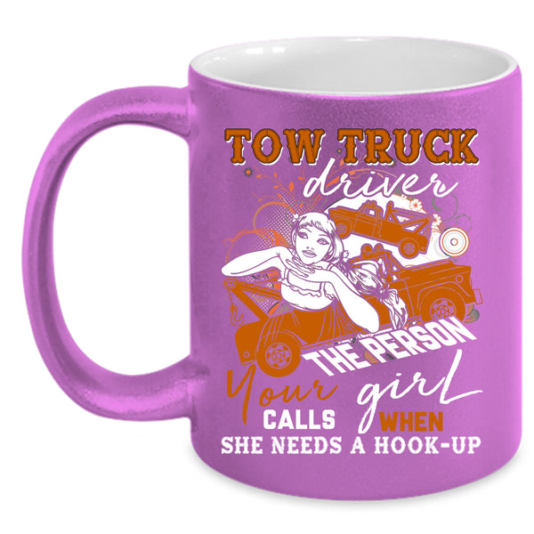 Tow Truck Driver Coffee Mug, Cute Gift For Trucker Coffee Cup