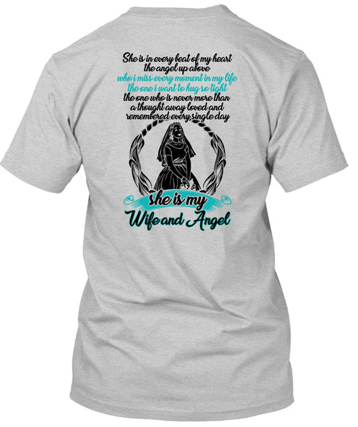 She Is My Wife And Angel T Shirt, I Love Wife T Shirt