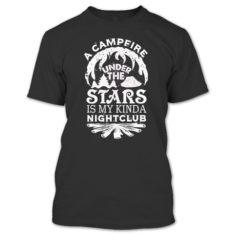 A black t-shirt with the shopify logo