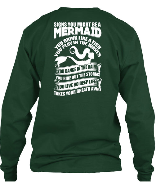 Signs You Might Be A Mermaid T Shirt, Being A Fisher T Shirt