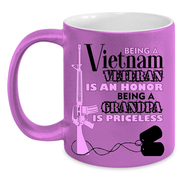 Being A Grandpa Coffee Mug, Being A Vietnam Veteran Accent Mug