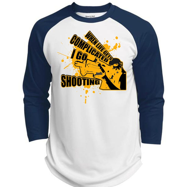 I Go Shooting T Shirt, I Love Hunting T Shirt, Awesome T-Shirts  (Polyester Game Baseball Jersey)