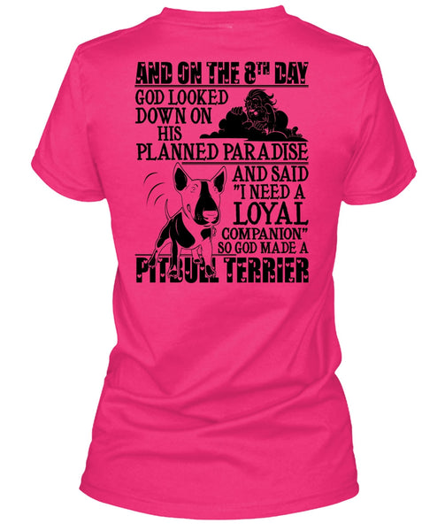 God Made A Pit Bull Terrier T Shirt, I Love Pit Bull T Shirt