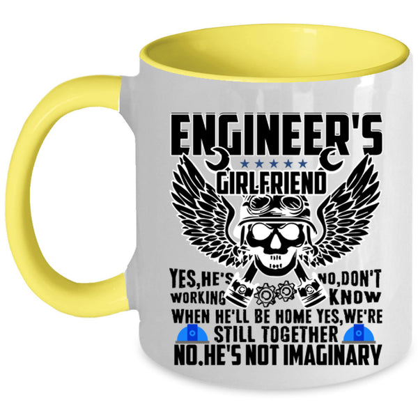 Pretty Girlfriend Coffee Mug, Engineer's Girlfriend Accent Mug