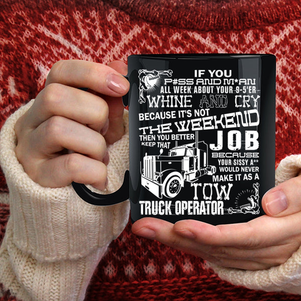 Tow Truck Operator Coffee Mug, Cool Truck Driver Coffee Cup