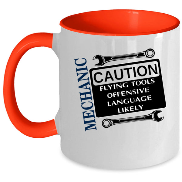 Flying Tools Coffee Mug, Mechanic Accent Mug