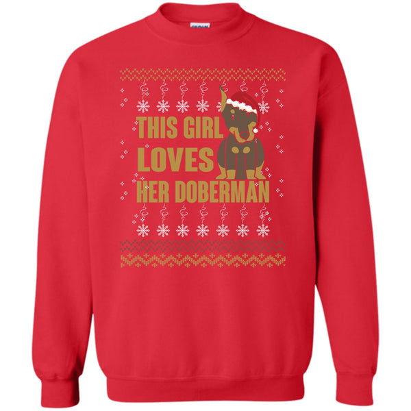 Merry Christmas T Shirt, Coolest Doberman Lover Sweatshirt