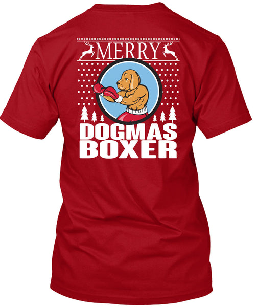 Merry Dogmas Boxer T Shirt, This Girl Loves Christmas T Shirt