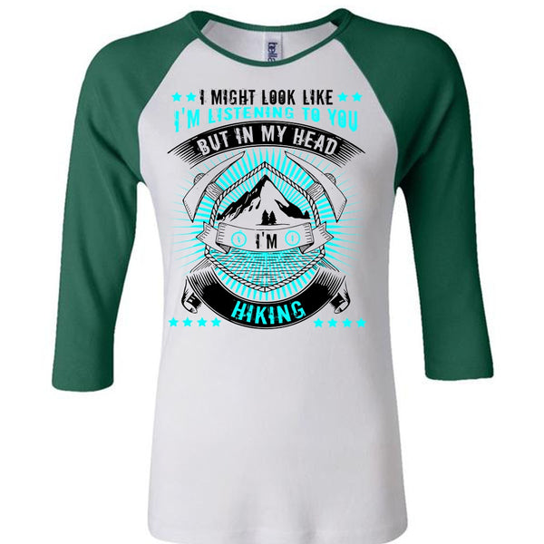 In My Head I'm Hiking T Shirt, I Love Hiking T Shirt, Awesome T-Shirts