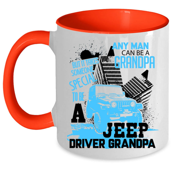 Special Man To Be A Jeep Driver Grandpa Coffee Mug, Grandpa Accent Mug