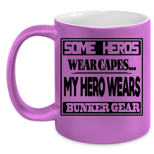 Awesome Firefighters Coffee Mug, Bunker Gear Accent Mug