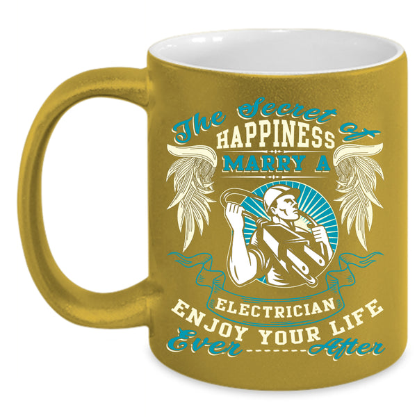Marry A Electrician Coffee Mug, I Love Electrician Coffee Cup