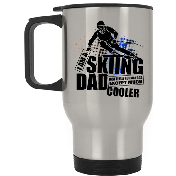 Cool Dad Travel Mug, I Am A Skiing Dad Mug