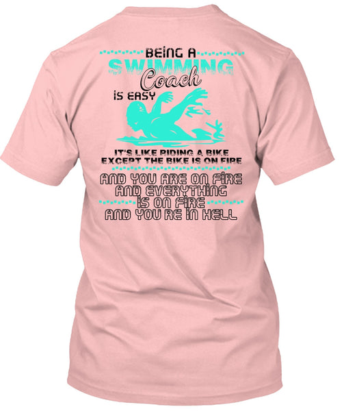 Being A Swimming Coach T Shirt, I Love Swimming T Shirt